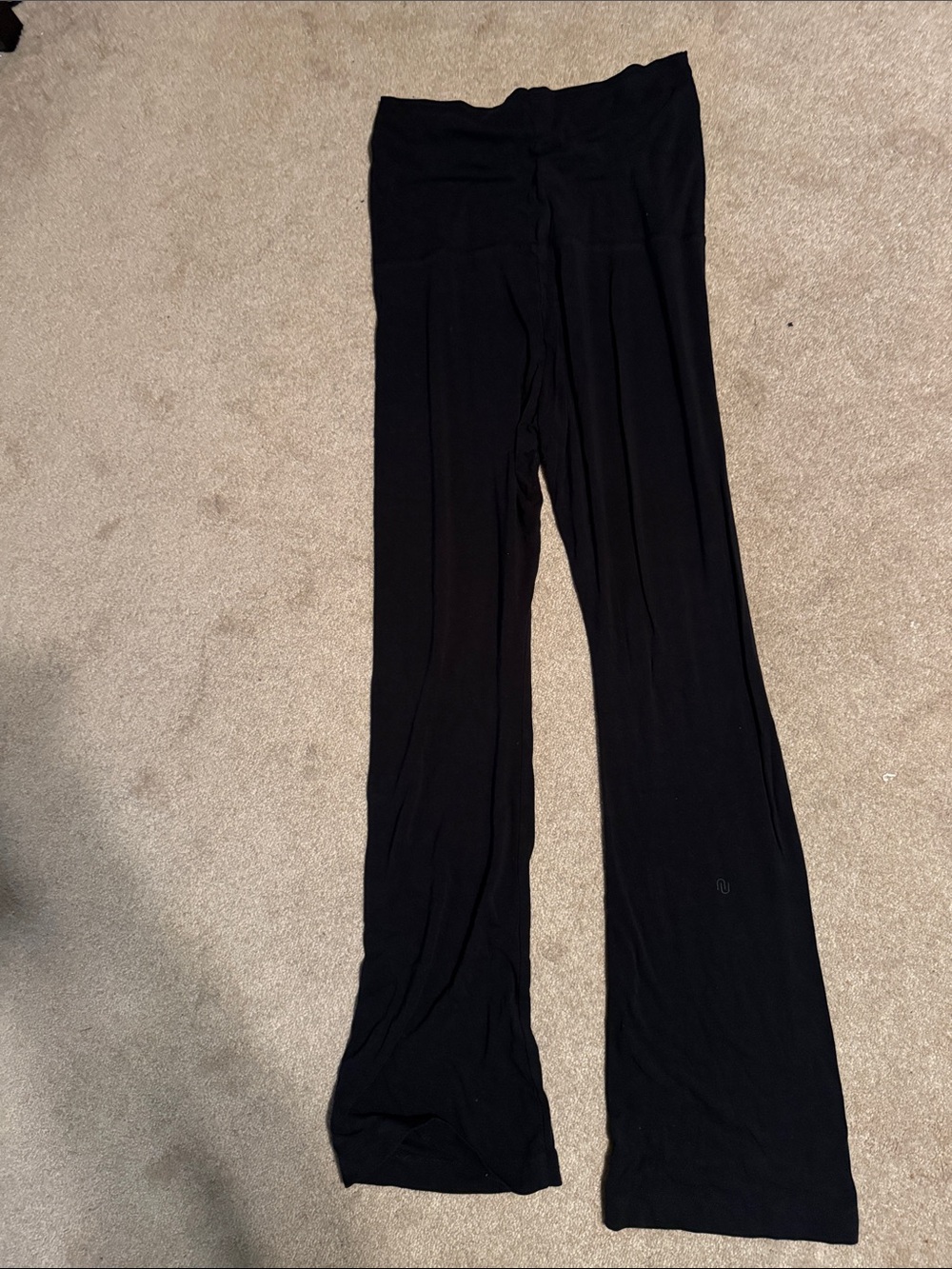 nuuds Black Wide-Leg Lounge Pants